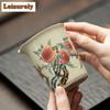 230 мл антикварный керамический кувшин для чая Ru Kiln Creative Nine Peach Tea-separating Cha Hai Justice Cup Divide Teaware Gift Accessories