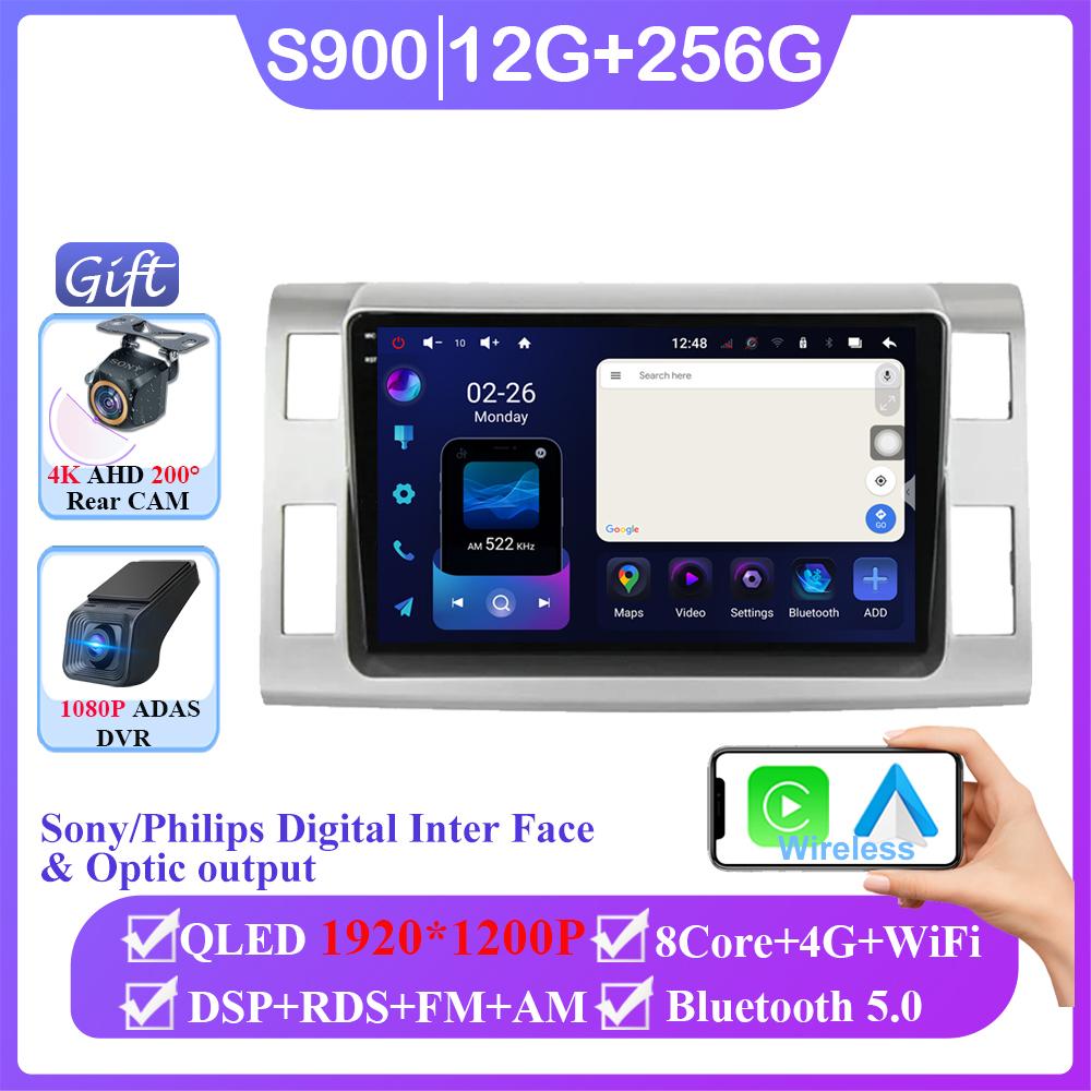 Android 14 автомобильное радио для Toyota Previa 3 III XR50 Estima 2006-2019 Carplay навигация мультимедиа видеоплеер стерео без 2din DVD