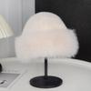 Women’s Winter Faux Mink Fur Fisherman Hat - Warm, Thick, Cold-Proof Mongolian Wool Hat