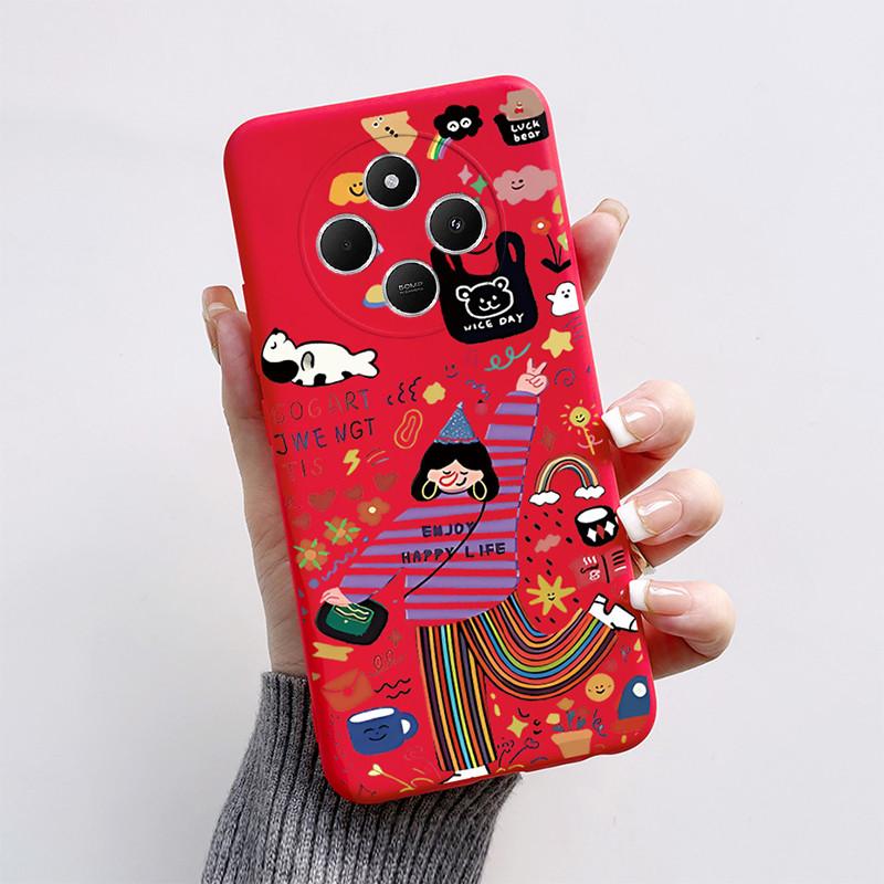 Чехол Redmi 14C Для Xiaomi Redmi 14C Чехол Funda Coque Милый Кот Мультяшный Щенок Собака Силиконовый Мягкий ТПУ Чехлы для Телефона Бампер Redmi 14C