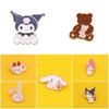 Очаровательная металлическая мультяшная брошь Sanrio с кроликом Мелоди и Куроми для школьных сумок
