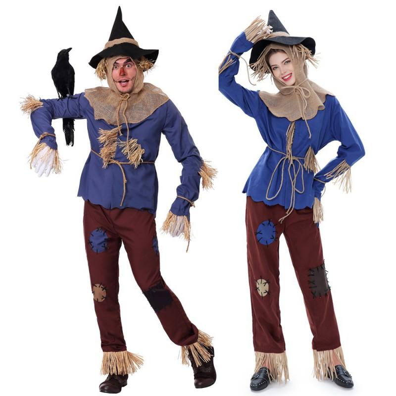 Halloween Cosplay Costume Wizard Of Oz Lion Scarecrow Outfit Stage Performance