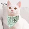 Walk-ready Dog Accessory Bandana Collar, Paisley Pattern with D-Ring, No-Tie Leash D-Ring Adjustable Stylish Collar for Small Medium Large Dogs