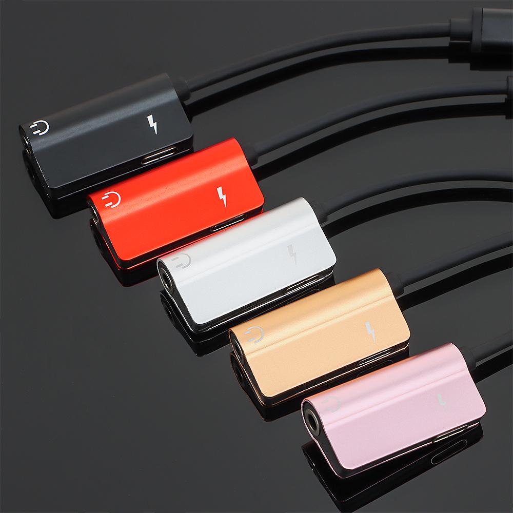 USB-C на 3,5 мм AUX аудио разветвитель для наушников тип C адаптер для наушников зарядка аудио 2 в 1