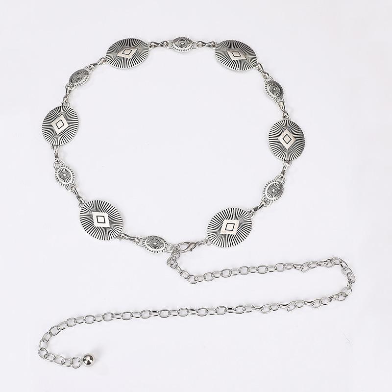 Women's Waist Chain Geometric Metal Versatile Waist Chain Fashion Women's Waist Chain