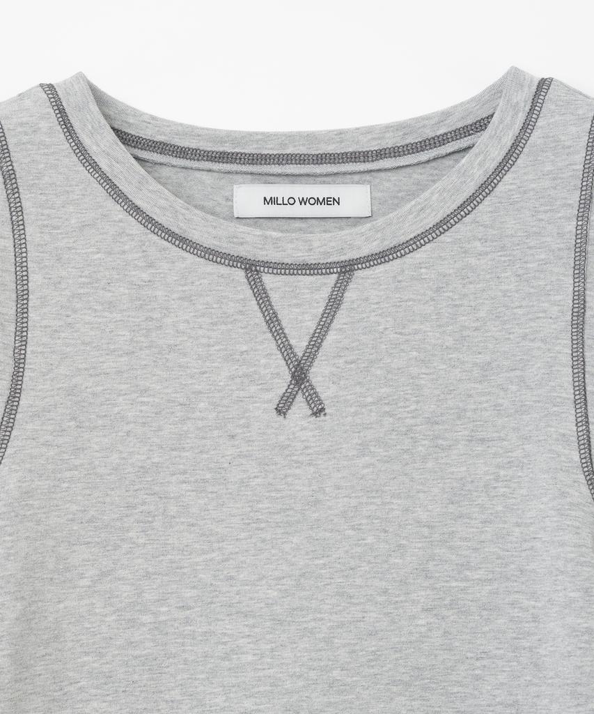 MILLO WOMEN Soft Long Sleeve T-Shirt [Melange Gray]