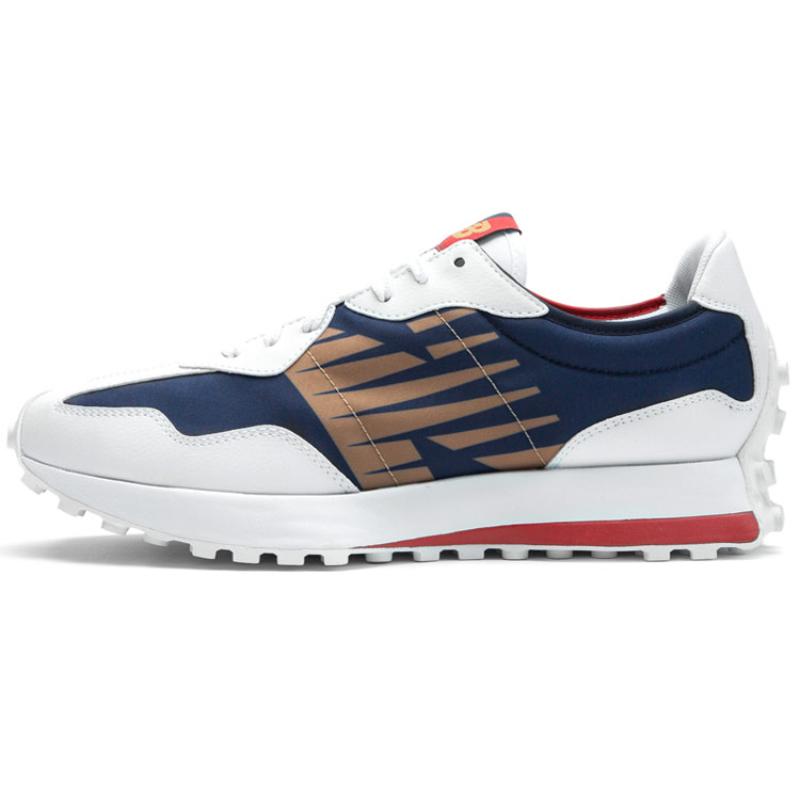 KIKS X NUTTSH ART X New Balance 327 Белые Красные Синие Кроссовки MS327BTK(S-BOX)