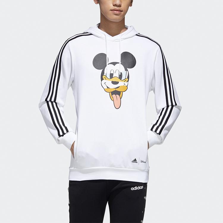 Adidas Мужская толстовка с капюшоном Disney Collaboration, белая GD5863
