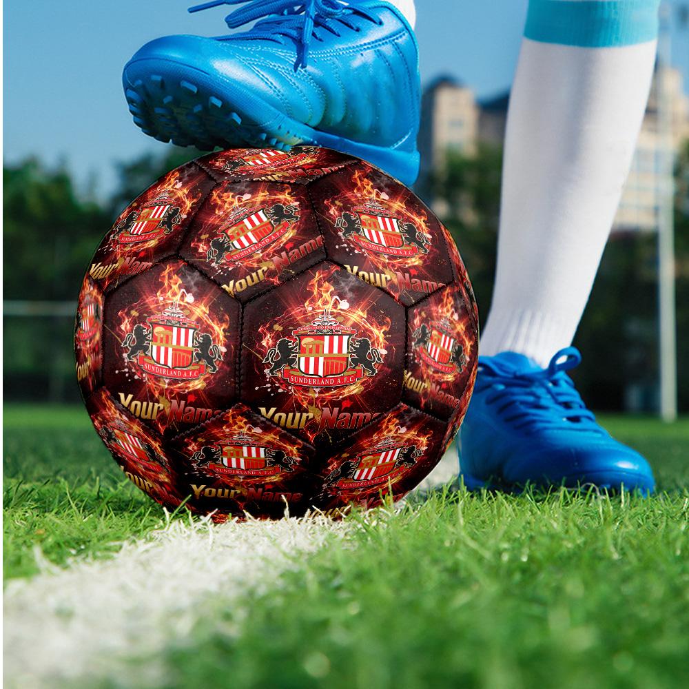 Sunderland FC Fashion Size 5 Football Wearproof Non‑Slip Soccer Ball For Sports Training Entertainment Use