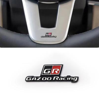 1 шт. Значок-эмблема на руль автомобиля GR GAZOO Racing, наклейки для интерьера, наклейка для Toyota GR GAZOO Racing Логотип CHR SUPRA Corolla RAV4 Prius YARiS Hilux