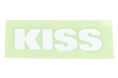 Kijima K1492 Мотозапчасти Наклейка команды KISS Racing Белые буквы Логотип исключен