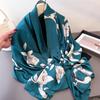 Spring Summer Thin Printed Sun Protective Flower Scarf Long Scarves Women Shawl Versatile Headscarf Wrap Fashion Beach Bandana
