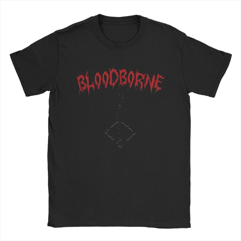 Bloodborne T-Shirt Beach  Streetwear T-Shirts 100 Cotton Trending Tee Shirt For Mens Short Sleeves Loose Top Tees