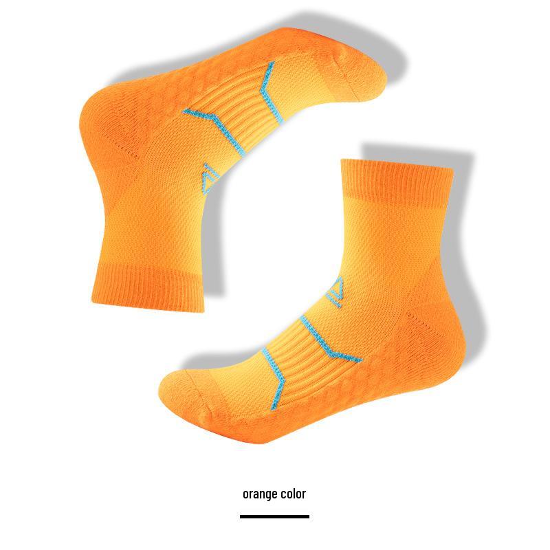 Зимние носки для бега и пеших прогулок: Плотная махровая подошва, амортизирующая, влагоотводящая, массажная подошва для фитнеса