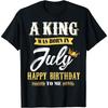 Футболка унисекс «King Was Born In июля» с днем рождения меня