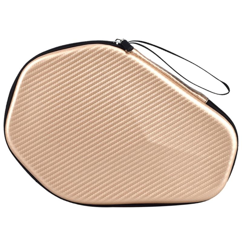 Hexagonal Pingpong Paddle Case Table Tennis Racket Storage Bag Waterproof Zipper Handbag Table Tennis Accessories
