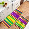 1PC Multidolor stropes Kitchen Rug Non-Slip Door Mat Pop design Bathroom Rug Bath Mat Carpet for Home Sink Laundry Decoreeree