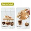 Cockatiel Toys Interactive Natural Funny Chew Swing Foraging Toys Bird Cage Accessories For Budgerigar Canary Conure Macaw