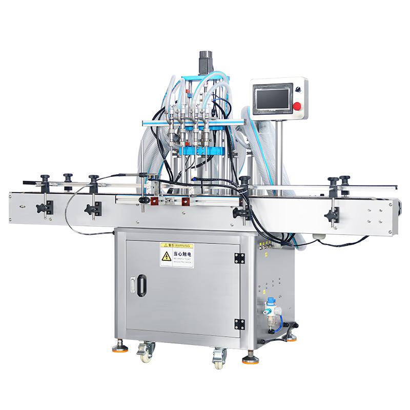 ZONESUN ZS-SV4HS Liquid Filling Machine Automatic High Accuracy 4 Heads Servo Piston Pump Filler Beverage Cosmetic Milk Water