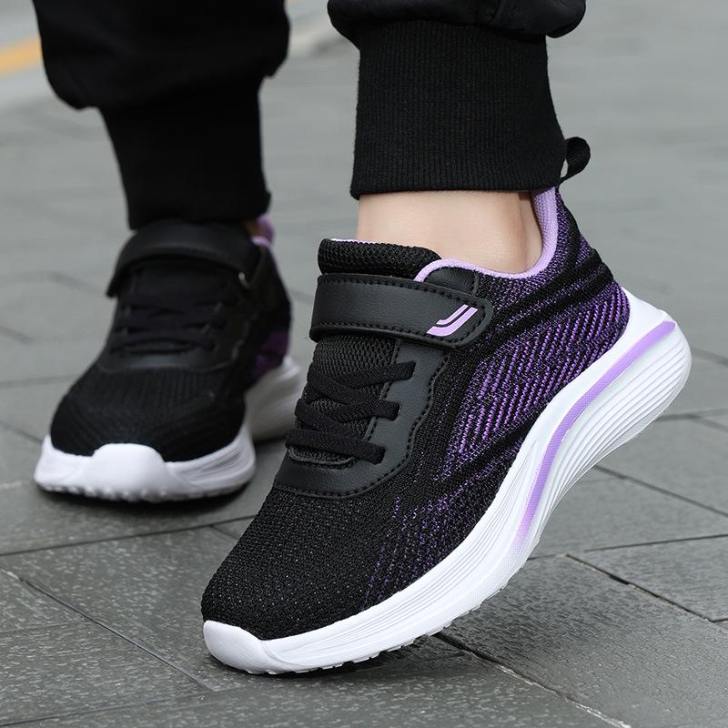 Дышащие кроссовки из сетки Flyknit для девочек - Весна/Осень, Повседневные и для бега