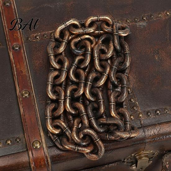 Pet Fashion Accessories for Small Dogs Simulated Iron Chain Haunted House Cosplay, Halloween Plastic Prop, Novelty Dog Photo Props Leash, Lightweight