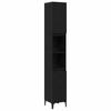 Wall Mounted Bathroom Furniture Set 3 pcs Black Oak Effect