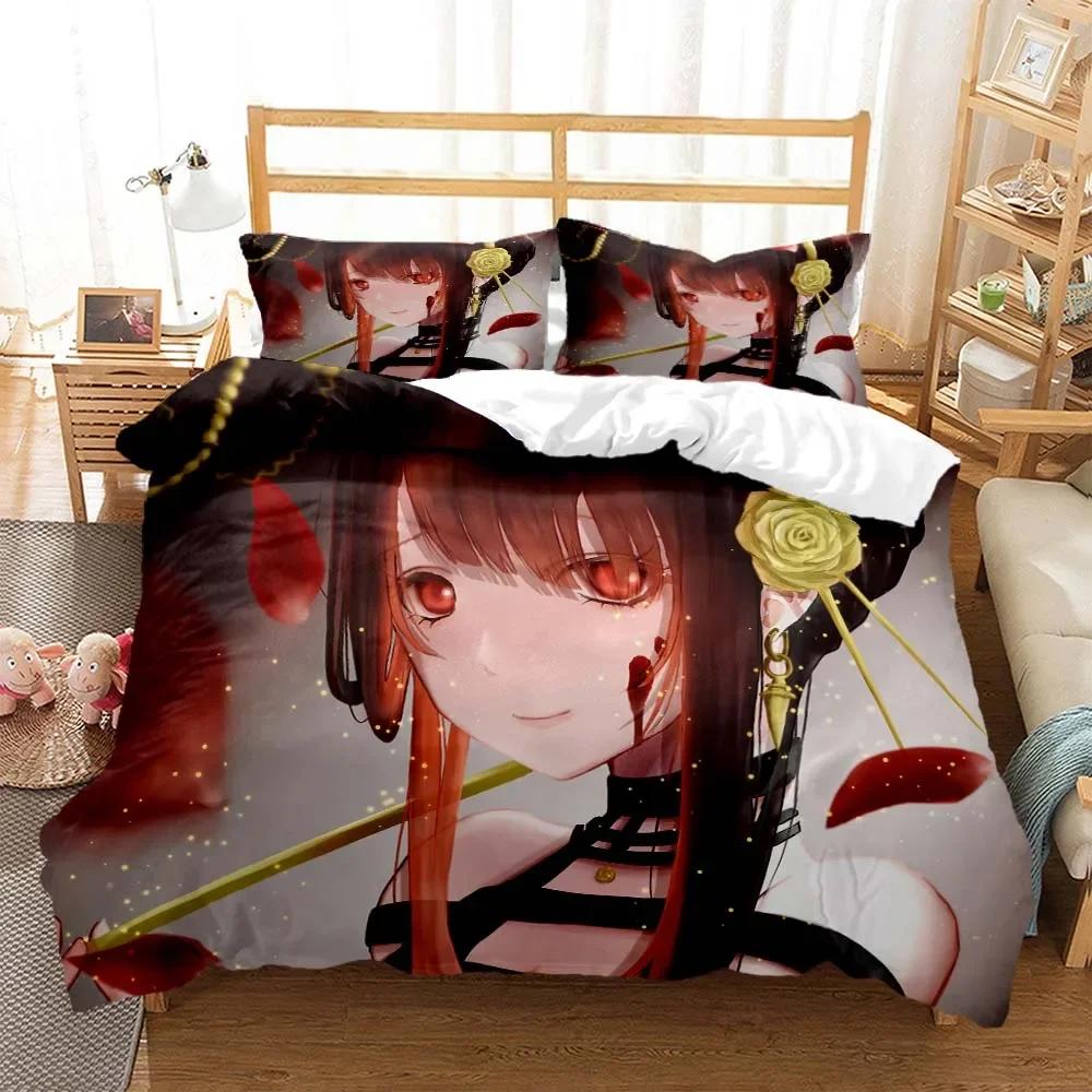 Милые мультяшные персонажи Мультяшное аниме Полный размер Настраиваемые мягкие и удобные комплекты постельного белья-одеяла