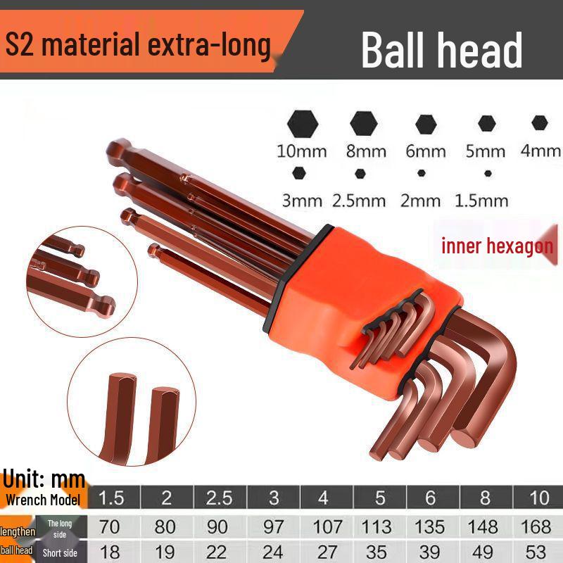 Набор торцевых шестигранных ключей из сплава S2 - Отвертки в виде шестиконечной звезды