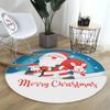 Рождественская концепция Декоративный тонкий машинный тканый хлопок Нескользящая основа Моющийся ковер для комнаты