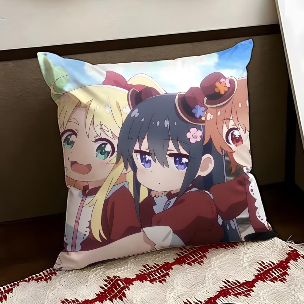 Аниме Милый WWataten Наволочка Двусторонняя Мягкая Прочная Подушка Чехол для Дома Автомобиля Многоцелевое Использование для Ежедневного Комфорта