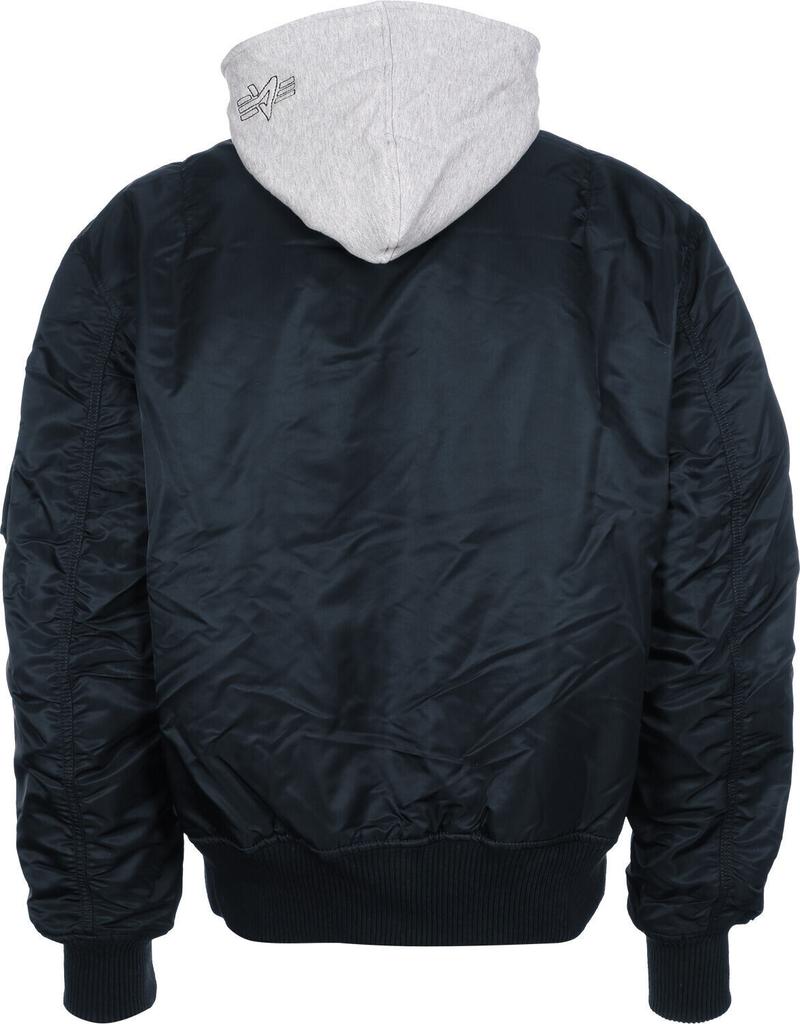 Зимняя куртка Alpha Industries MA-1 D-Tec Hood Bomber Jacket (183110) синий (183110-07)