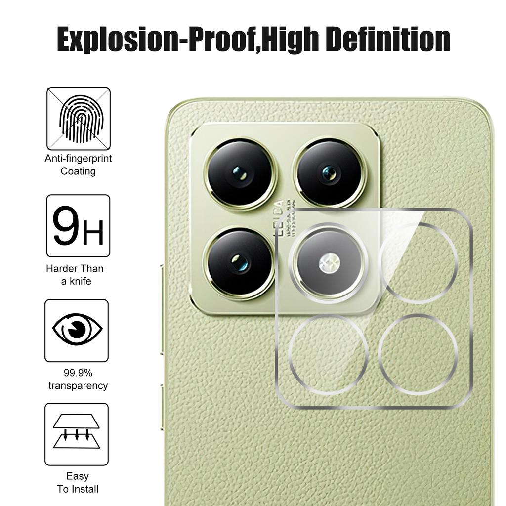 For Xiaomi 14T Camera Lens Protector Ultra Clear Tempered Glass Lens Film