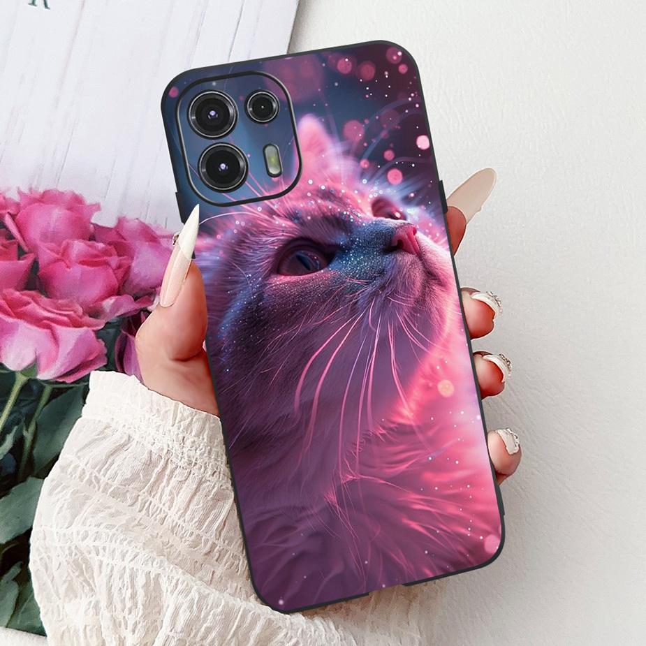 Чехол для Motorola Moto Edge 20 Lite XT2139-1 Милый Расписной Чехол Мягкий ТПУ Чехол для Телефона Для Motorola Edge 20 Pro Edge20 Fusion