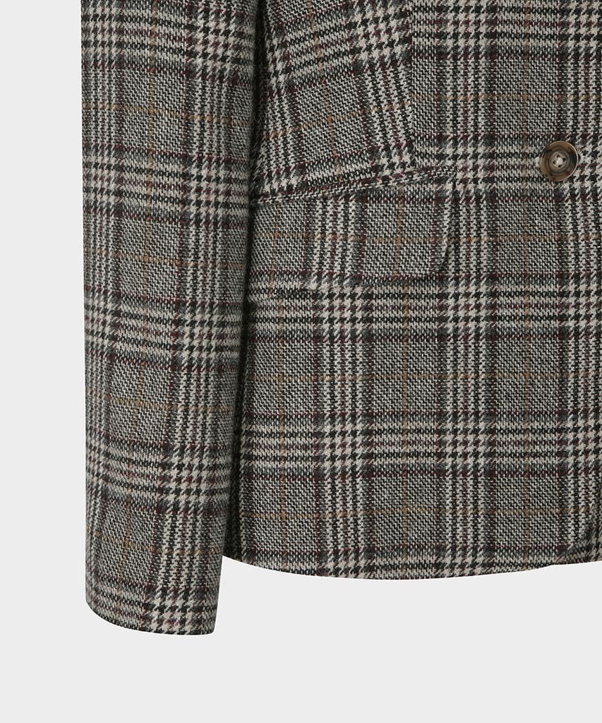 Brooks Brothers [Women'S] Lambswool Check Jacket (Beige) (Bbjswm3838Zef)