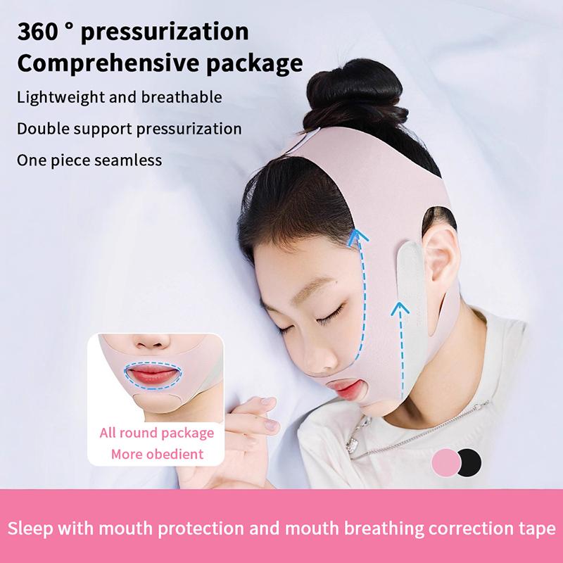 Пояс против храпа Подбородочный ремень Защита для рта Коррекция дыхания с открытым ртом для улучшения здоровья сна Подарок для мужчин и женщин
