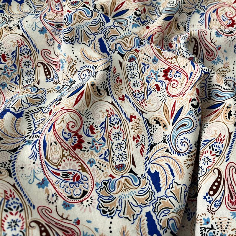 Ткань Район Однотонный узор «индийский огурец» Богемия Горошек Принтованная ткань для шитья Пижамы Юбки Одежда По метрам