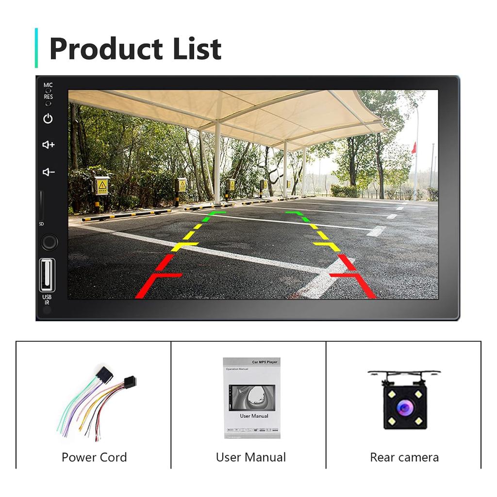 Car Audio 2 Din Car Stereo CarPlay Android Hodozzy Chip Car Stereo Bluetooth HD Touchscreen Car Radio Double Din Car Audio Backup FM RCA Audio & Auto,