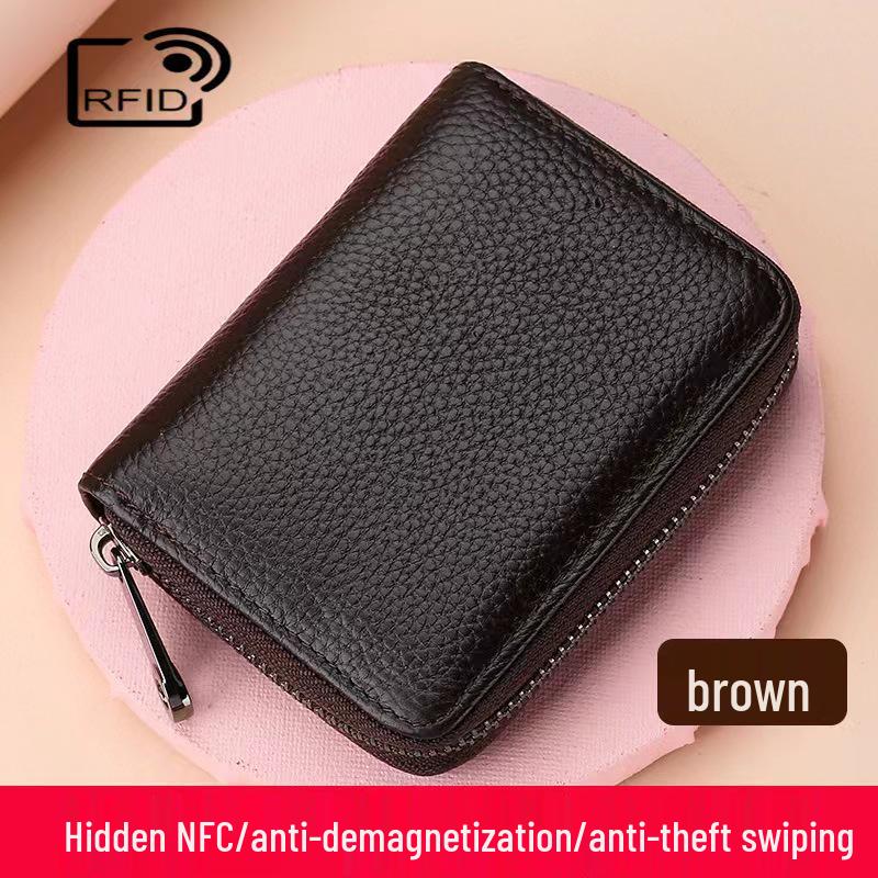Тонкий многокарточный кошелек-чехол с защитой от RFID и большой вместимостью для международных поездок и водительских прав