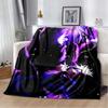 3D Print J-Jujutsu-K- Kaisen Anime Pattern Flannel Blanket,Multi-purpose Holiday Gift Blanket Warm And Soft Blankets All Seasons