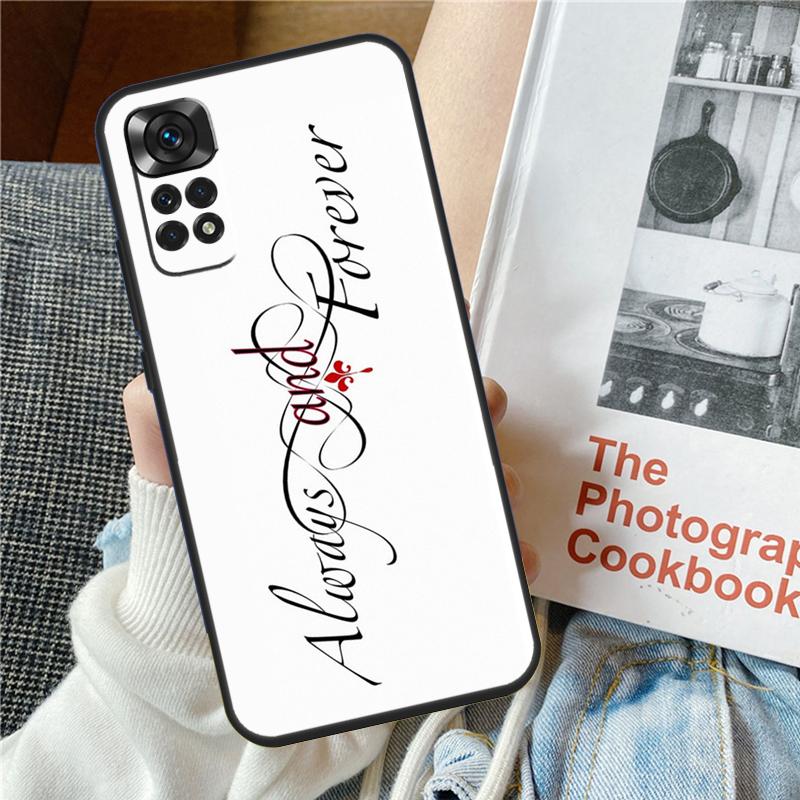 Чехол The Vampire Diaries Always Forever для Xiaomi Redmi Note 12 10 9 11 Pro 9S 10S 11S 12S Чехол для Redmi 12 9C 10C 12C 13C