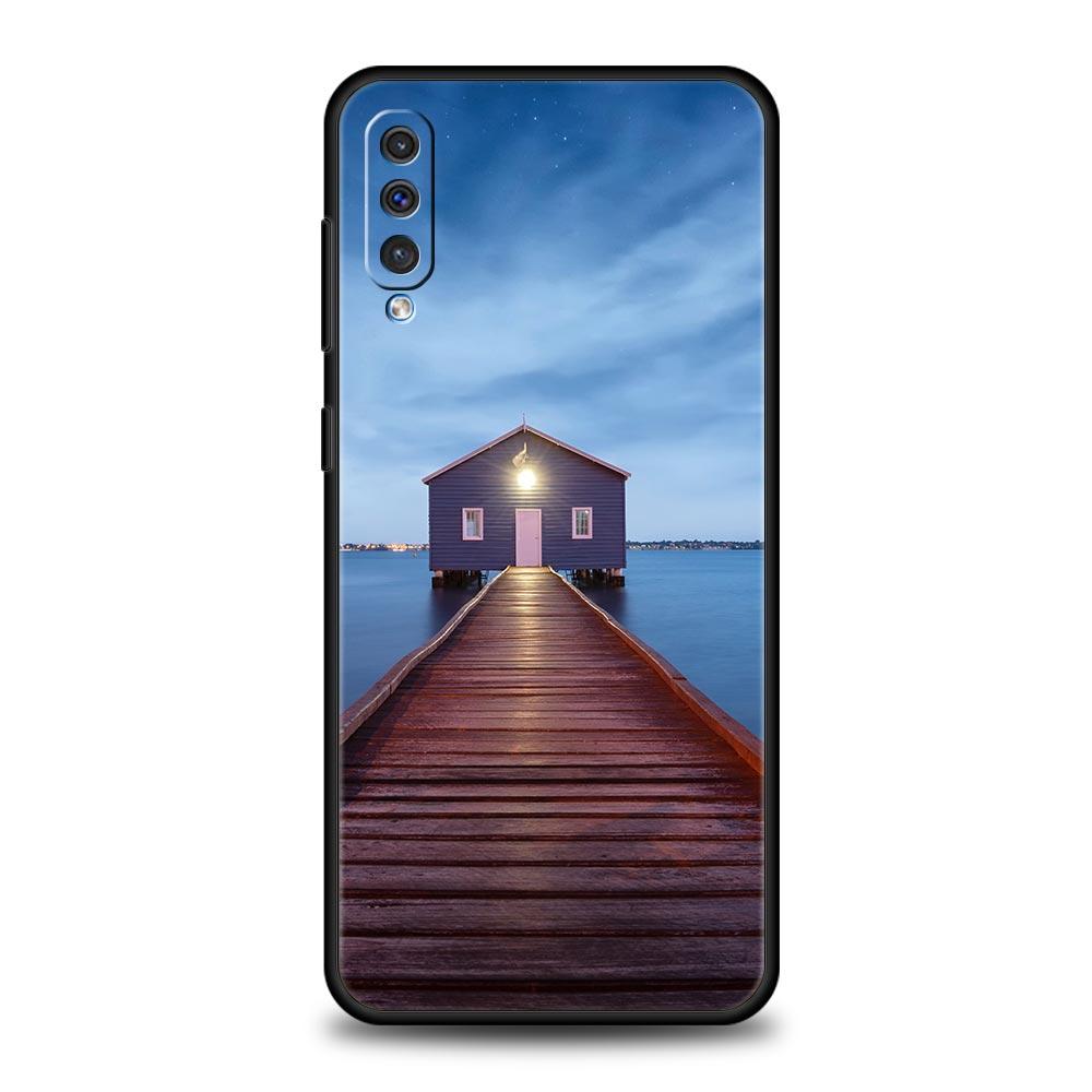 Чехол для телефона 'Пейзаж в дороге' для Samsung A56 A36 A26 A54 A52 A24 A14 A50 A72 A70 A06 A12 A22 A34 A42 A32 A04s A16 5G