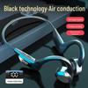 Беспроводная светодиодная спортивная Bluetooth-гарнитура VG06 с костной проводимостью и креплением-крючком - черная технология
