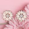 5Pcs Fashion Hairpin Bag Sewing Buttons Crystal Glass Stone Rhinestone Buttons Pearl Flower Buttons