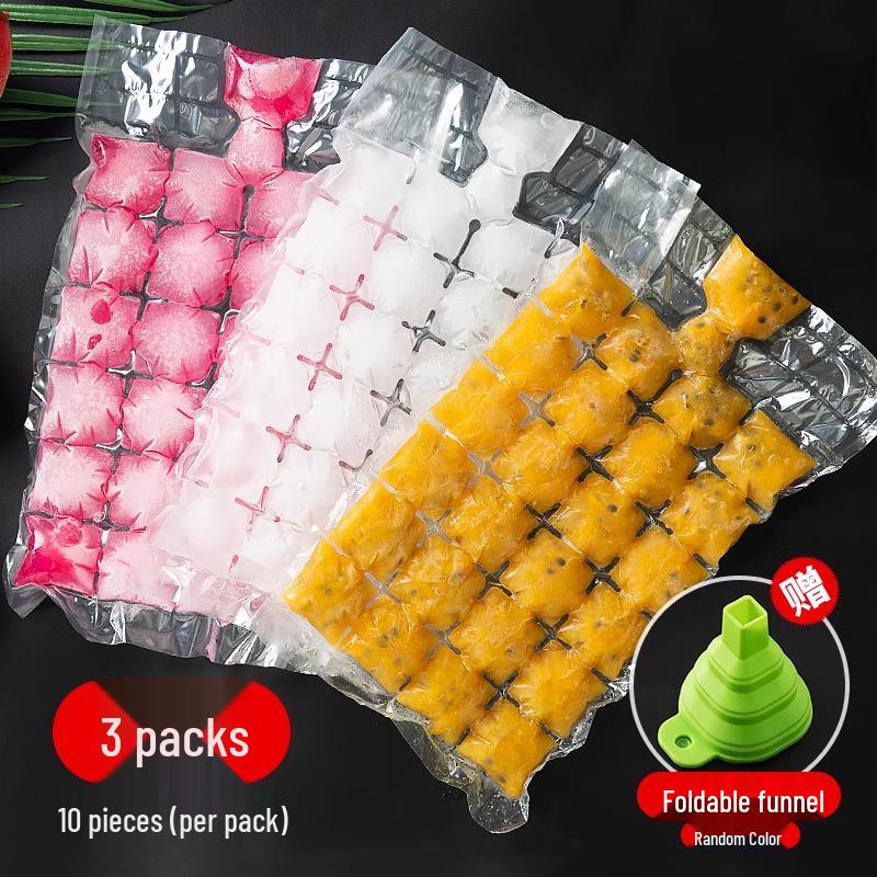 Самозаклеивающиеся одноразовые пакеты для льда и съедобные формы для желе из маракуйи