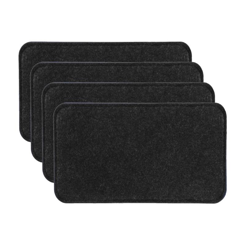 4Pcs Protective Bag Bottom Shaper Pads With Round Corners Practical Felt Insert For Purse Backpack Travel Organizer