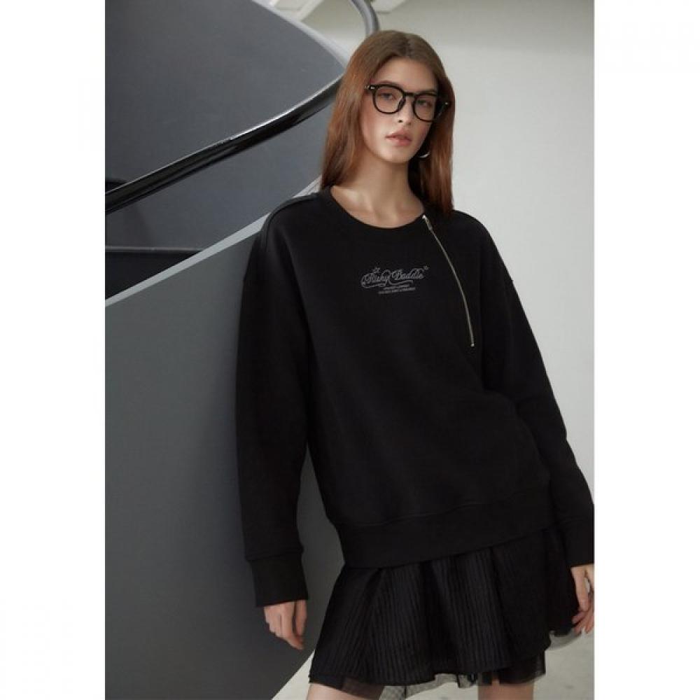 EgoisT Zipper DeTail Oversized T shirT  Es2cl361 