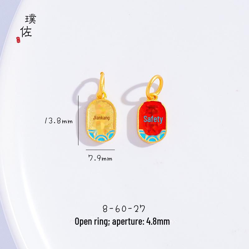 Подвеска в виде золотого песчаного дракона и феникса с кошачьим когтем для женщин