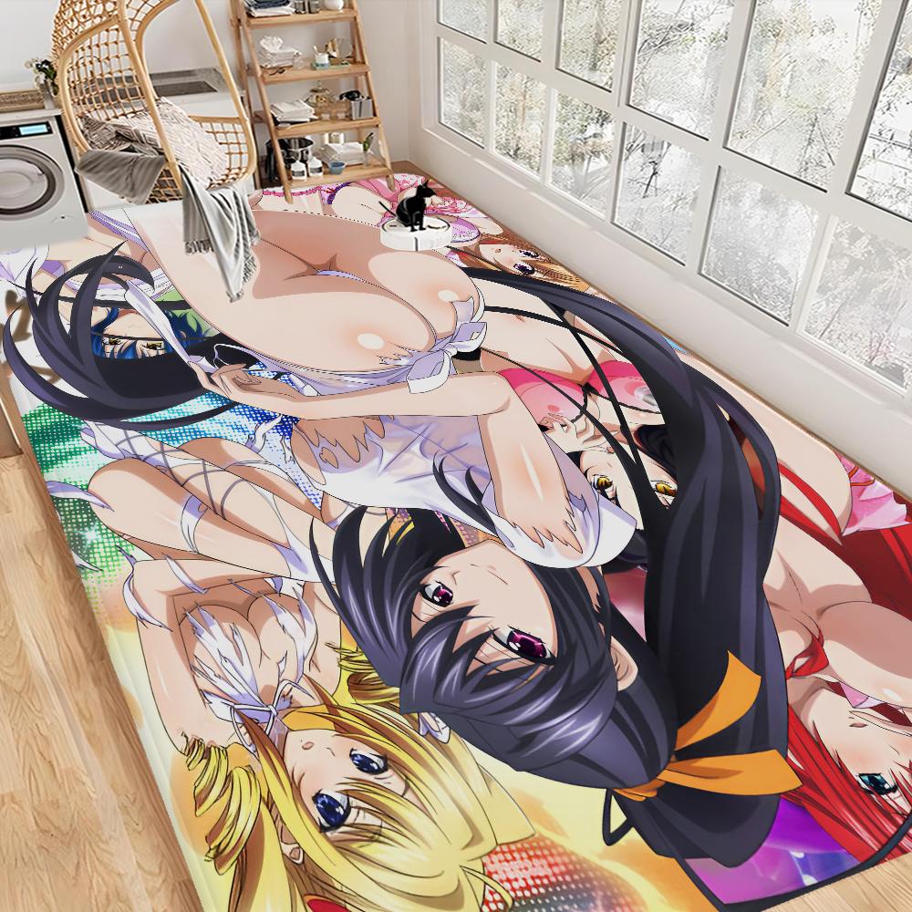 Мультяшный Входной Коврик для Дома High School DxD Моющийся Нескользящий Коврик для Гостиной Зоны с Диваном и Креслами Кухонный Приветственный Коврик