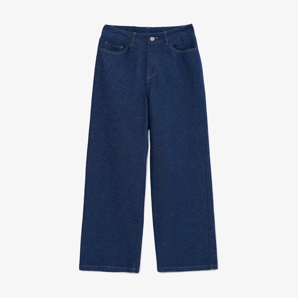 [Lacoste] Women's Semi-Wide Casual Denim Pants HF608E-55N36L