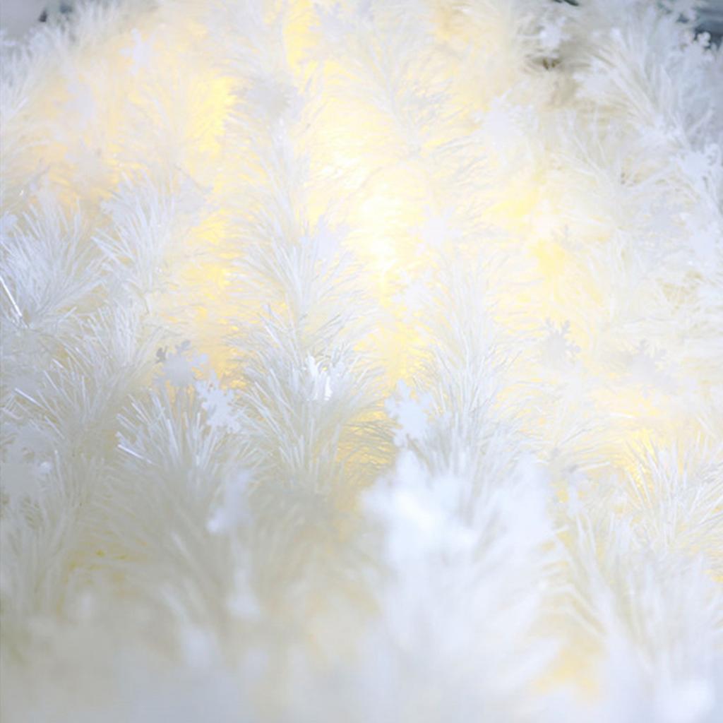 Рождественская гирлянда из мишуры, белая гирлянда со снежинками, классические праздничные принадлежности